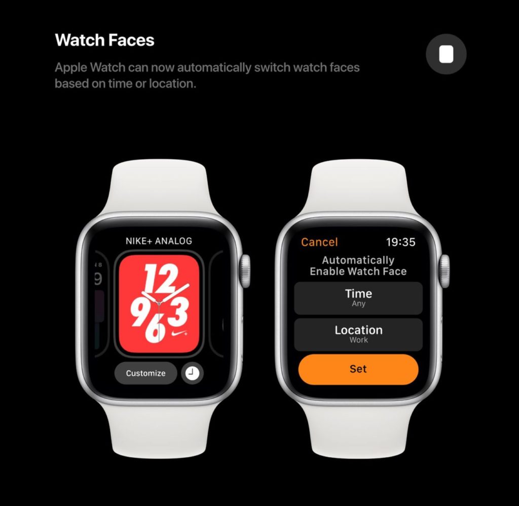Automatické ciferníky watchOS 6