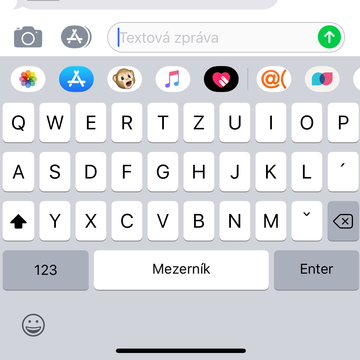 klávesnice iPhone
