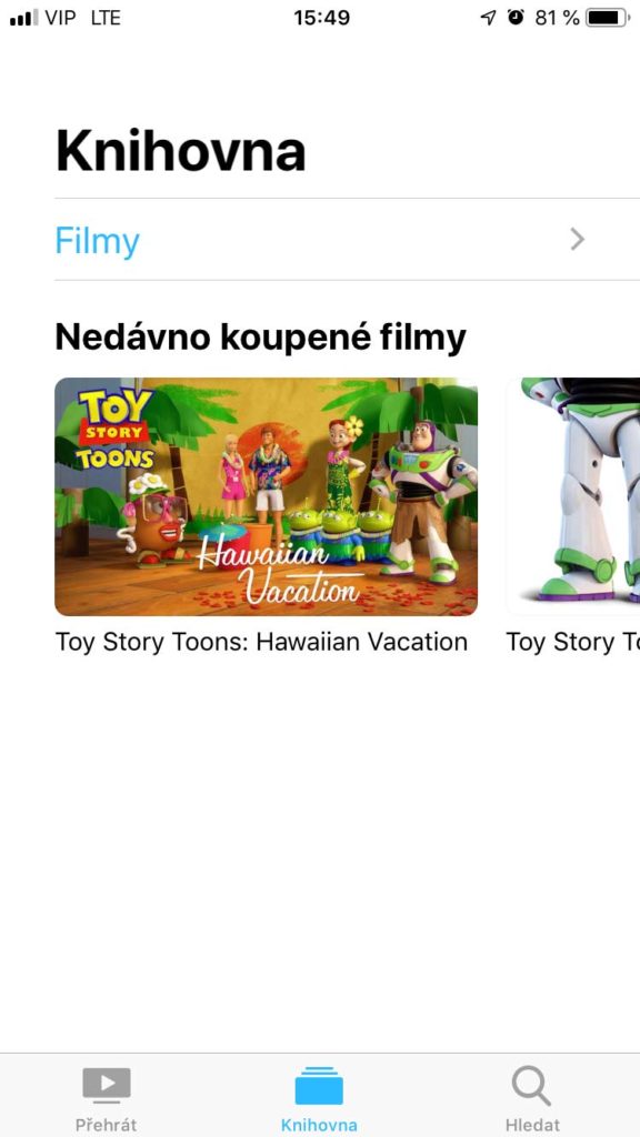 Aplikace TV na iOS