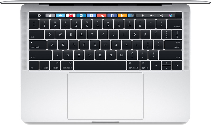 klávesnice v MacBooku