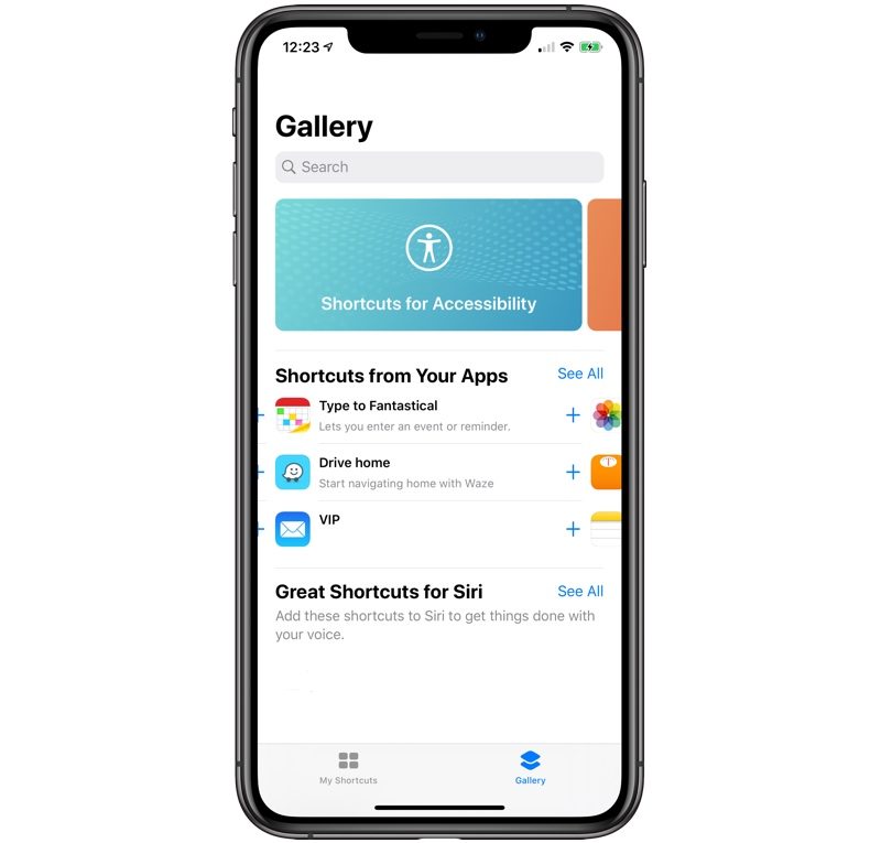 iOS 13 Beta 5 Zkratky