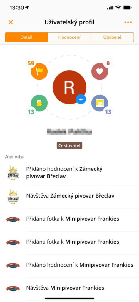 Aplikace Pivovary