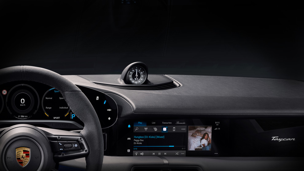 Porsche Taycan EV Apple Music