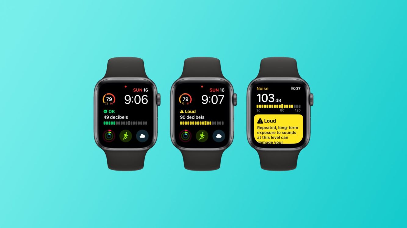 Apple Watch aplikace Hluk