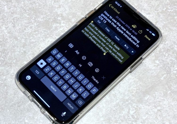 Nová gesta v iOS 13