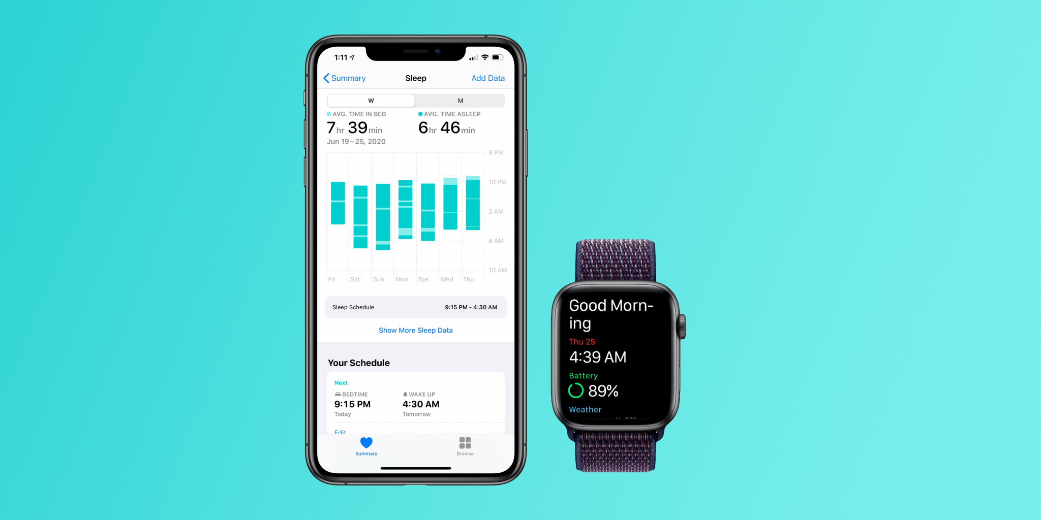 Apple Watch spánek
