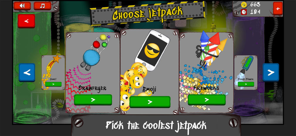 Výběr jetpacku