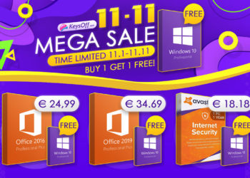 výprodej KeysOff Windows 10 zdarma