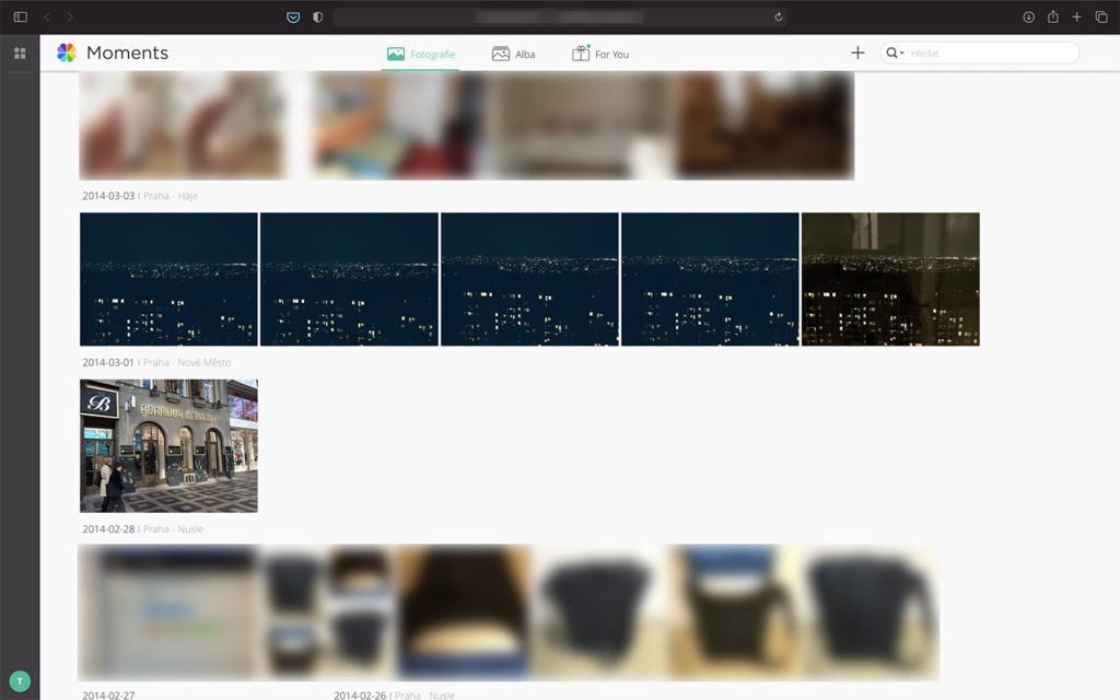 Synology Moments web 2