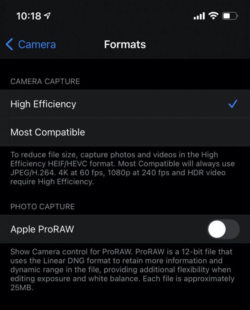 Apple ProRaw