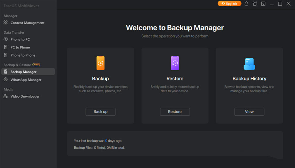 iPhone backup