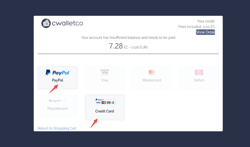 DealWorlds credit card