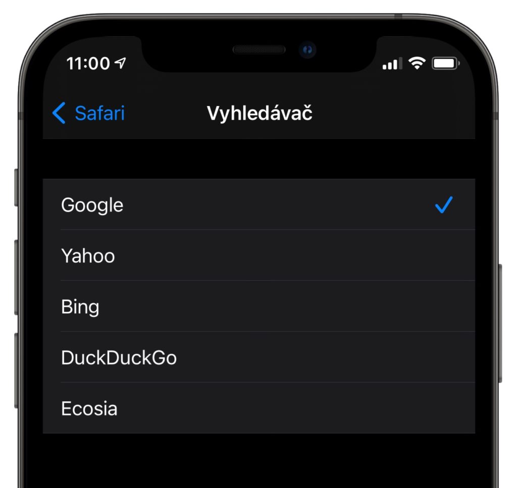 Safari vyhledávač
