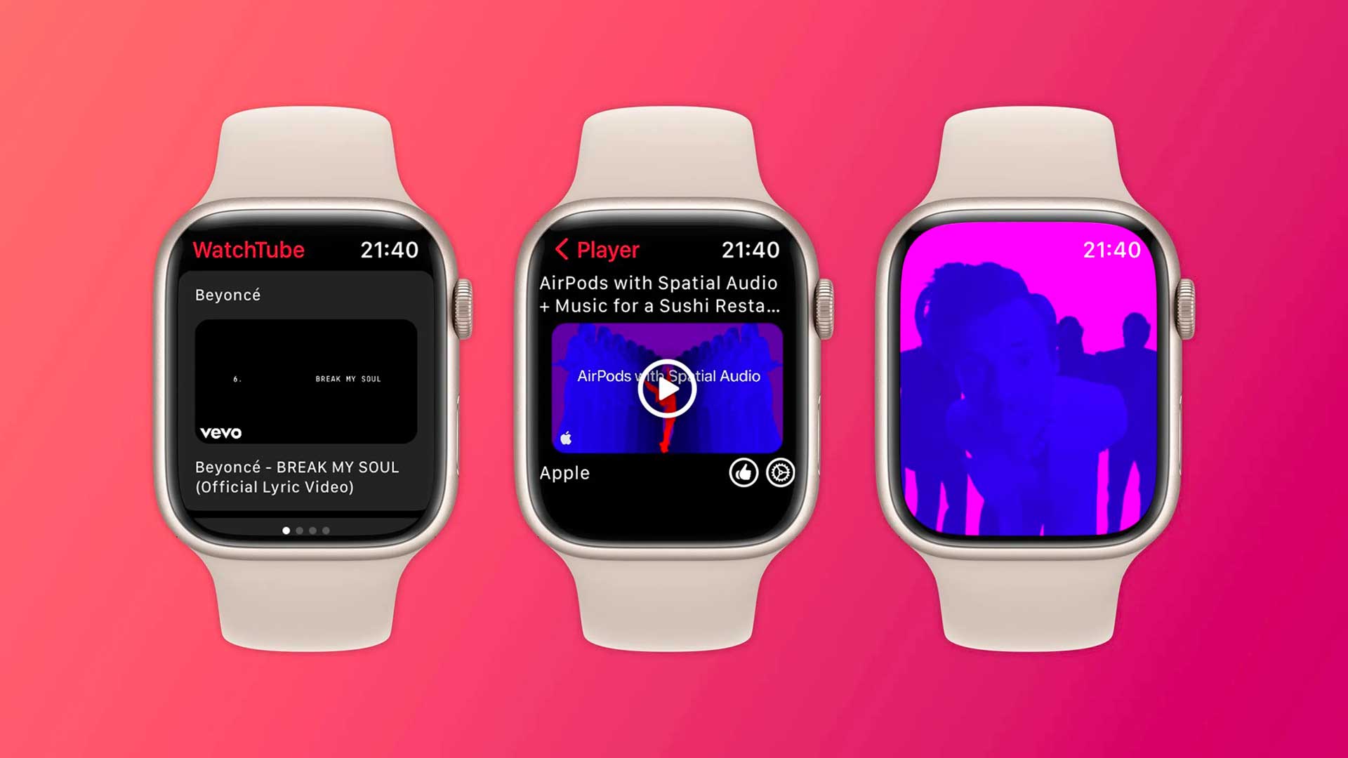Jak sledovat YouTube na Apple Watch