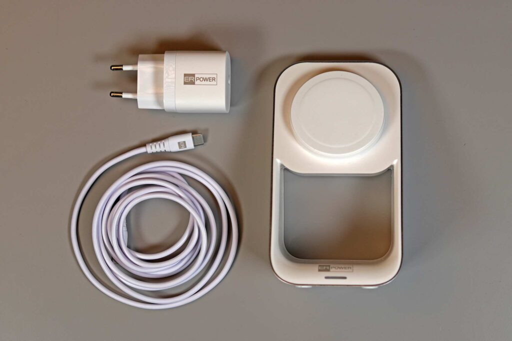 ER POWER hliníkový nabíjecí MFM MagSafe stojan 2v1