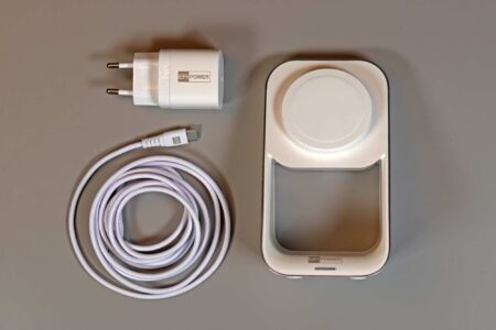 ER POWER hliníkový nabíjecí MFM MagSafe stojan 2v1