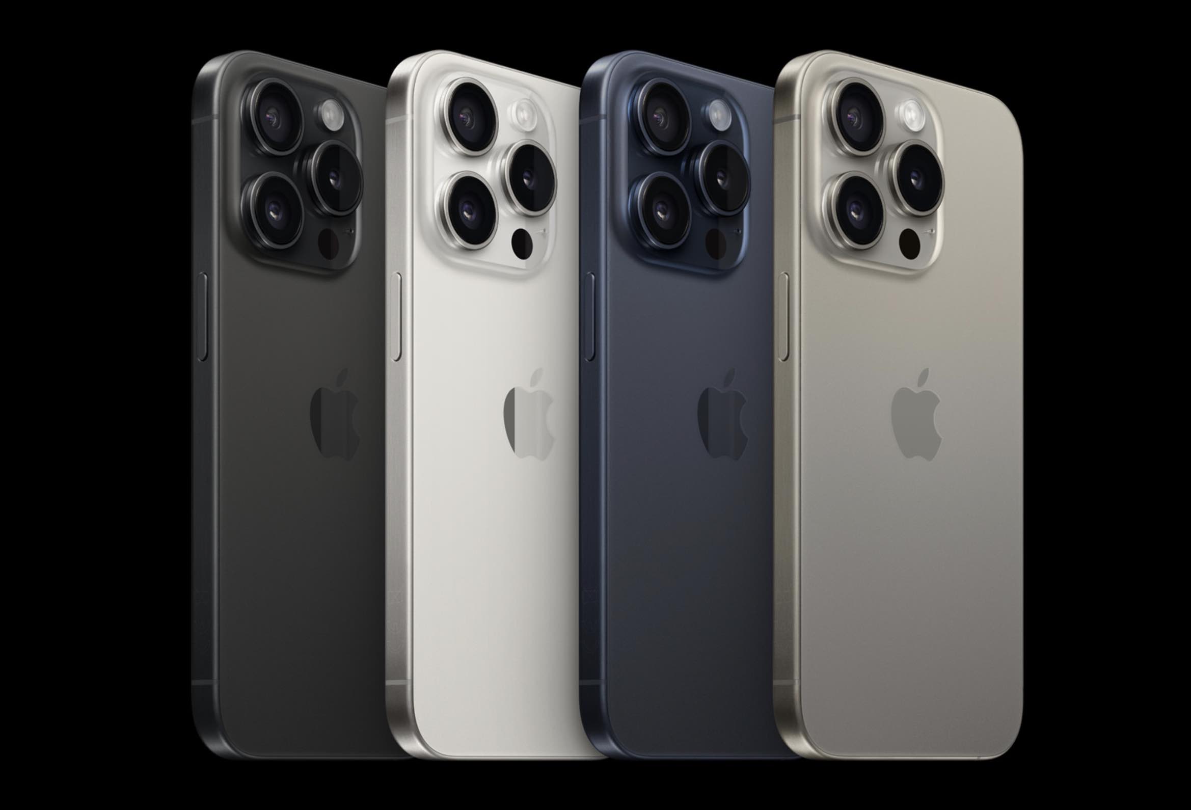 iPhone 15 Pro barvy