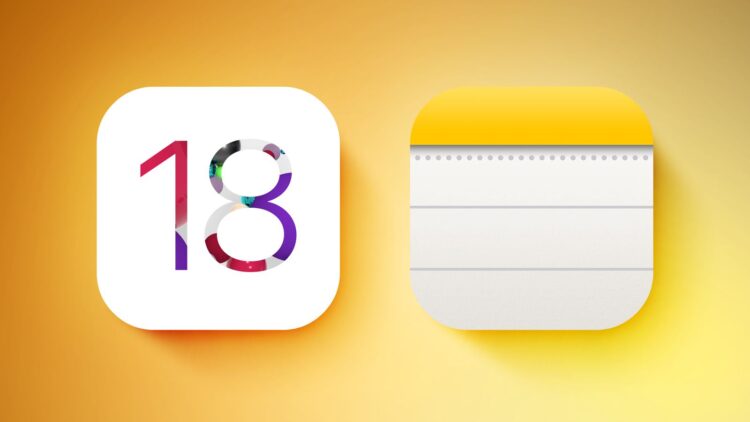 iOS 18 Poznámky