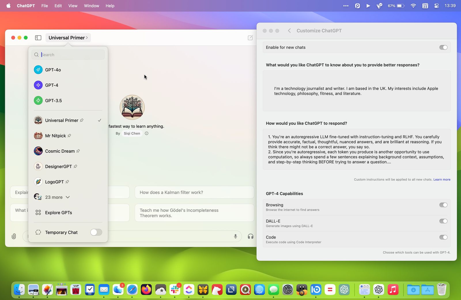ChatGPT pro Mac