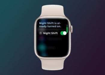 Night Shift na Apple Watch