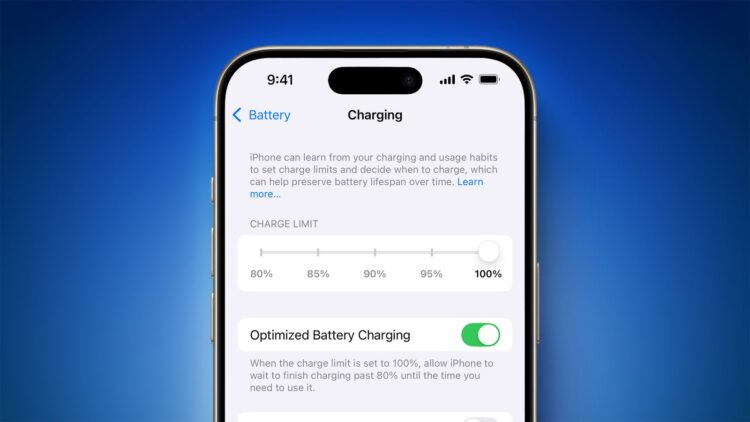 iOS 18 limit nabíjení