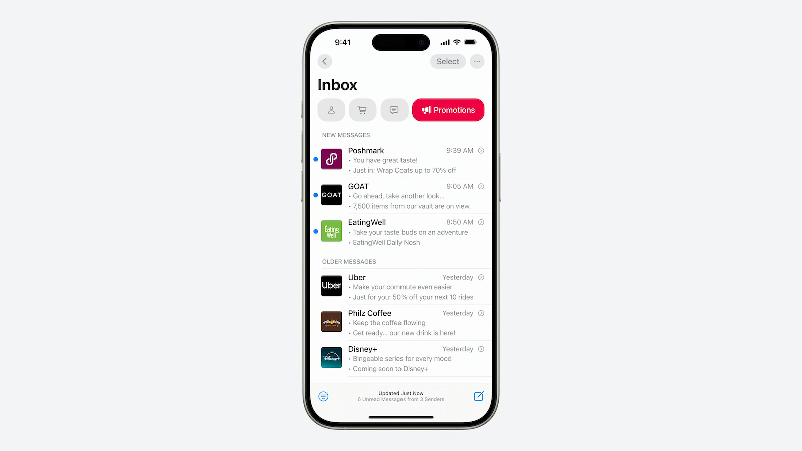 iOS 18 Mail