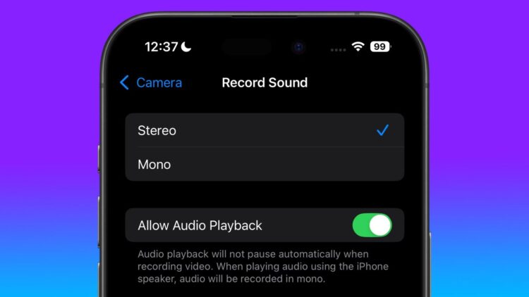 iOS 18 nahrávání videa