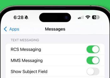 RCS zprávy na iPhone