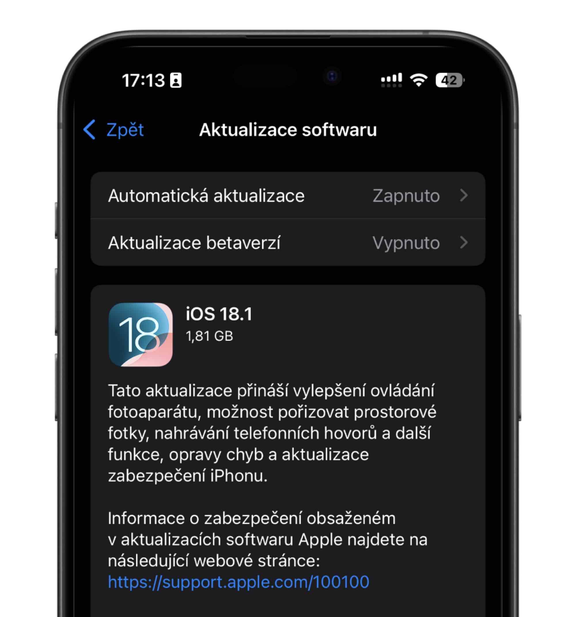 iOS 18.1