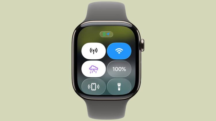 watchOS 26 Ovládací centrum