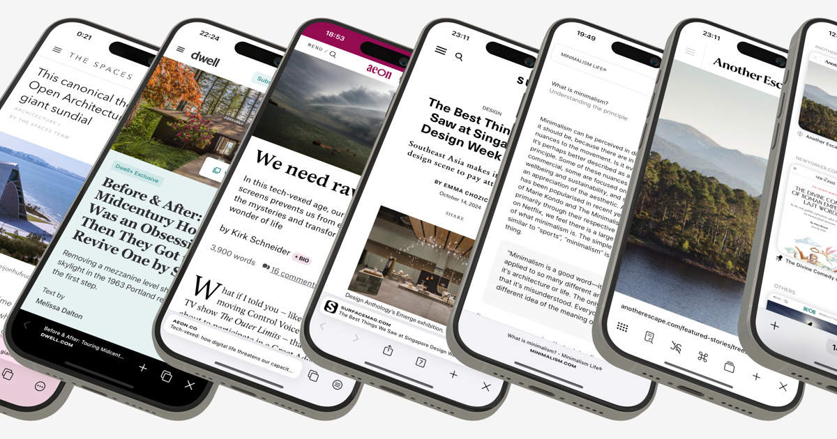 Quiche Browser na iPhonu s možností úprav rozhraní