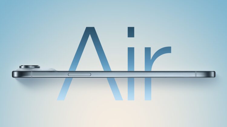 iPhone Air v tenkém černém provedení