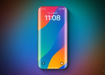 Koncept iPhonu 20 s displejem bez výřezu