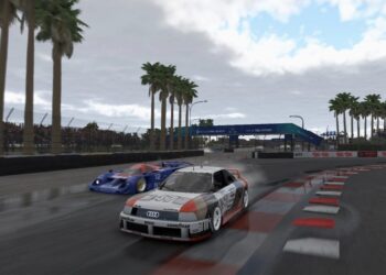 iRacing na Apple Vision Pro v závodním kokpitu