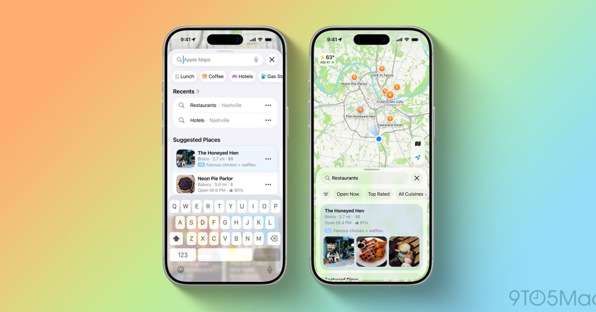 Apple Maps s reklamami a důrazem na soukromí