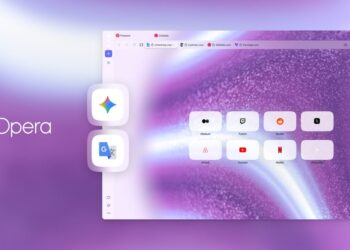 Opera One s Geminim v postranním panelu