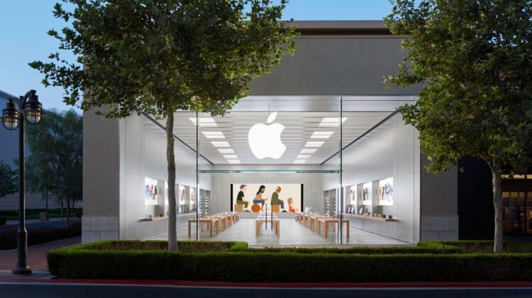Dočasně uzavřený Apple Store při renovaci