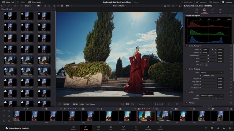DaVinci Resolve 21 s novými AI nástroji a úpravou fotek