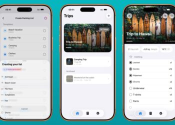 Aplikace PackGoat pro chytrý seznam na cestu v iPhonu