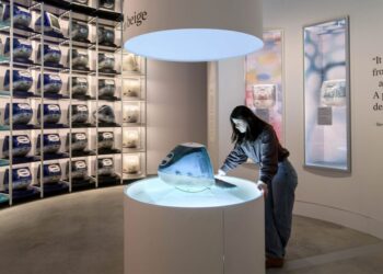 Interiér nového Apple muzea v Utrechtu