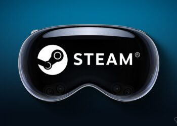 Apple Vision Pro s aplikací Steam Link pro hraní her