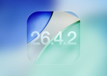 iPhone s oznámením aktualizace iOS 26.4.2