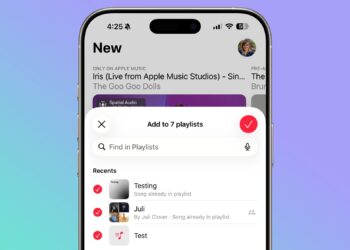 Apple Music v iOS 26.4 s výběrem více playlistů