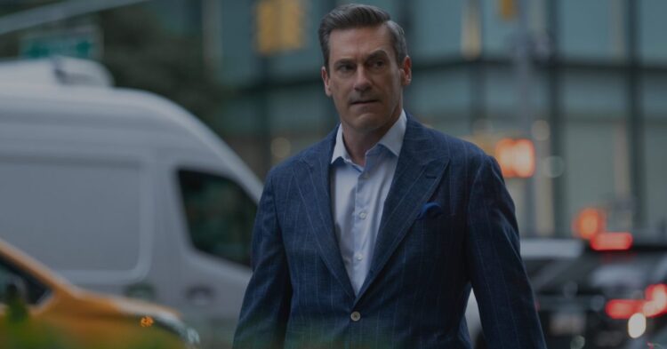 Michelle Monaghan a Jon Hamm v seriálu Your Friends & Neighbors