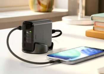 Satechi ChargeView 140W stolní nabíječka pro Mac a iPhone