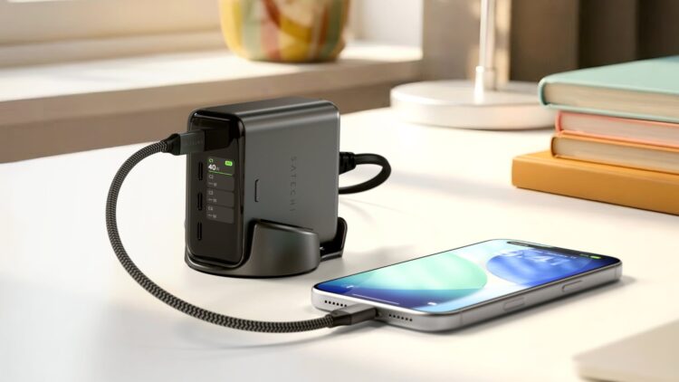 Satechi ChargeView 140W stolní nabíječka pro Mac a iPhone