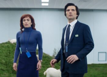 Adam Scott ze seriálu Severance na Apple TV+