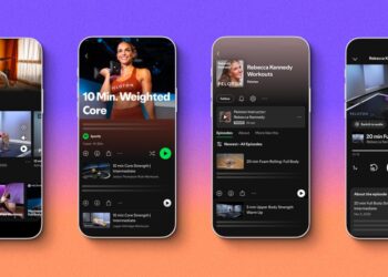 Spotify fitness hub s vedenými tréninky v aplikaci