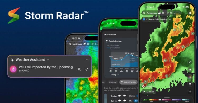 Storm Radar na iPhonu s AI meteorologem