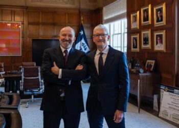 Tim Cook při návštěvě Washingtonu po oznámení změny vedení Applu